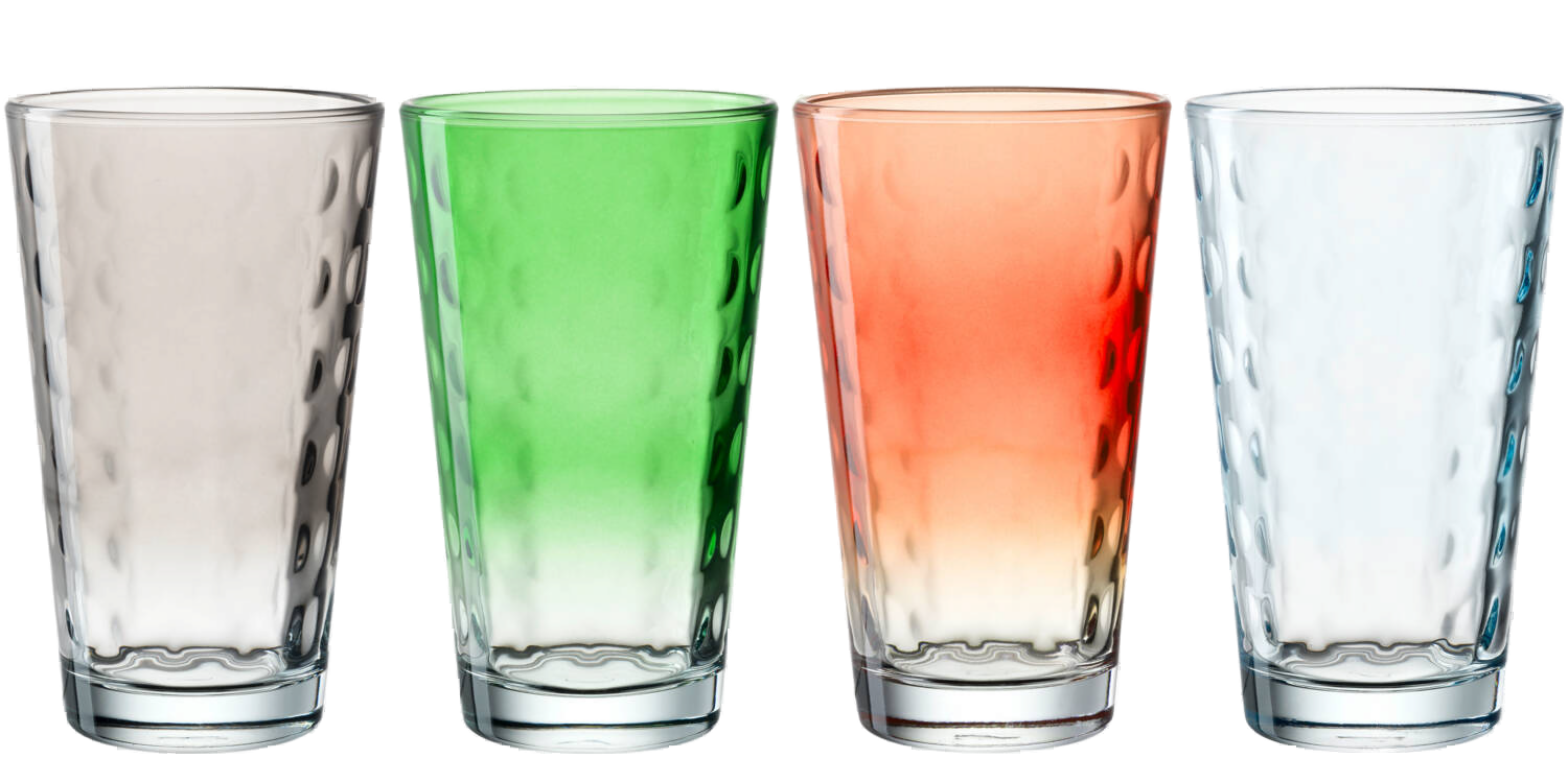 4x Leonardo Optic XL Drinkglas, 540 ml, Mix