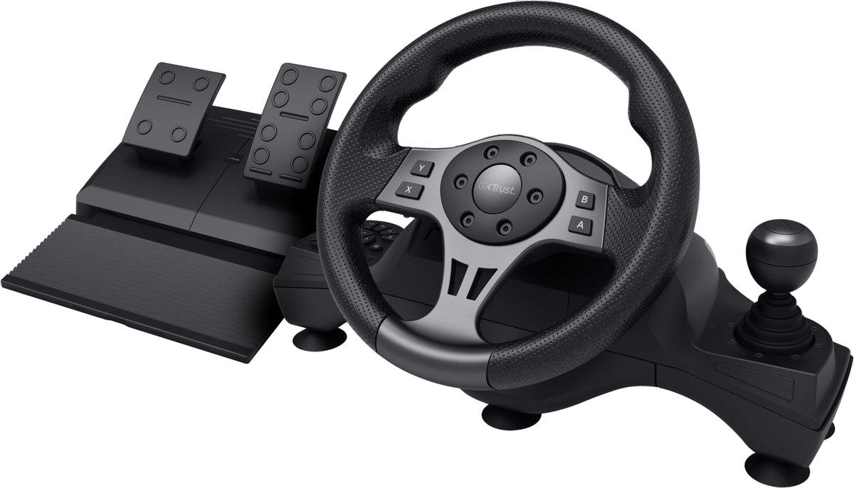 Trust GXT 289 Movi Gaming-Lenkrad mit Pedalen