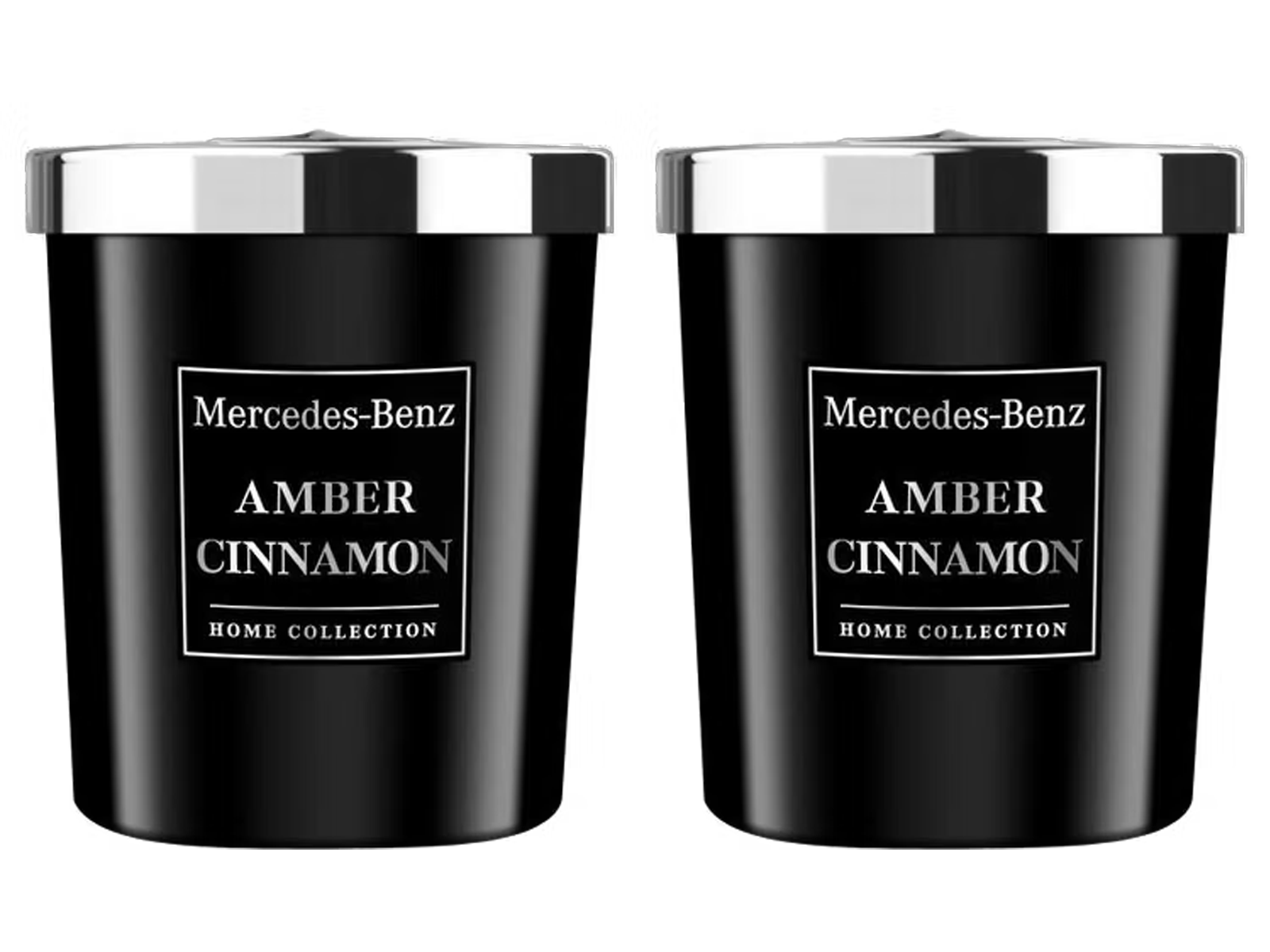 2x Mercedes-Benz Amber Cinnamon Geurkaars, 180 g