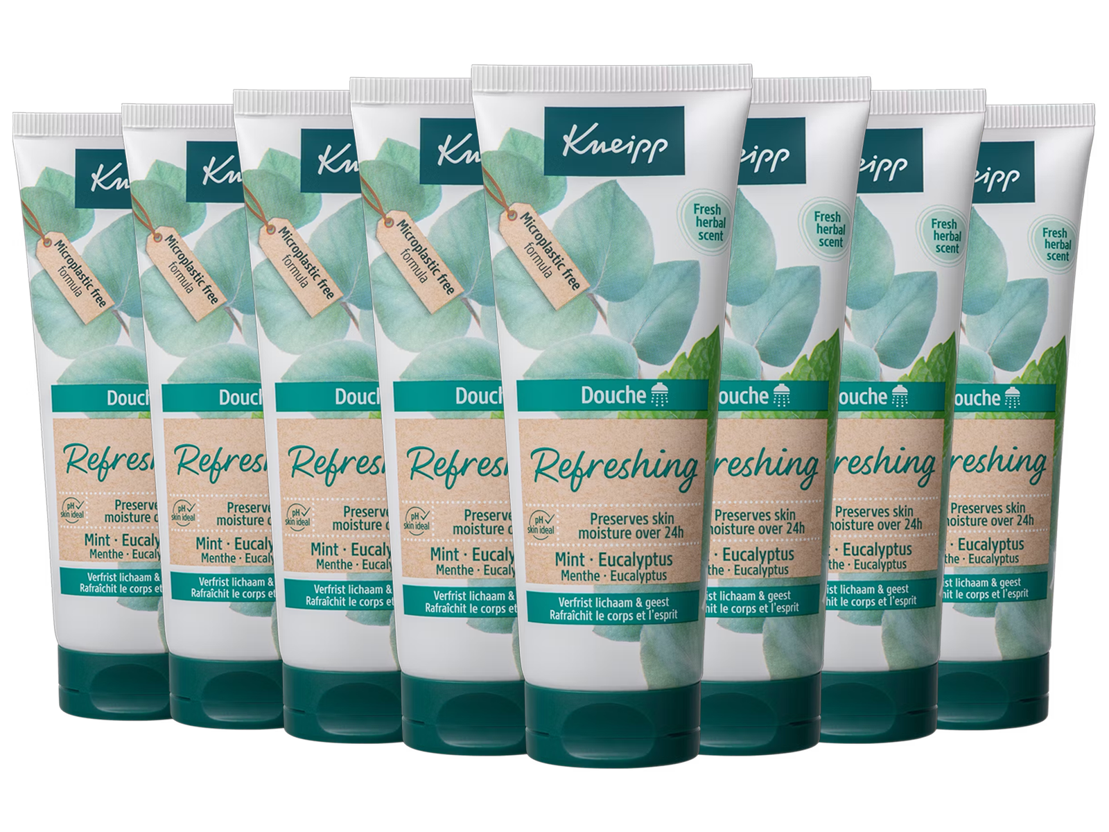 8x Żel pod prysznic Kneipp Refreshing, 75 ml