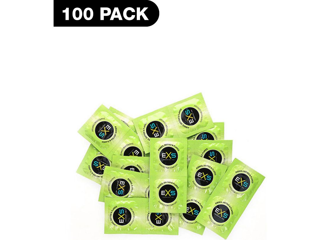 100x-exs-ribbed-dotted-flared-condoms