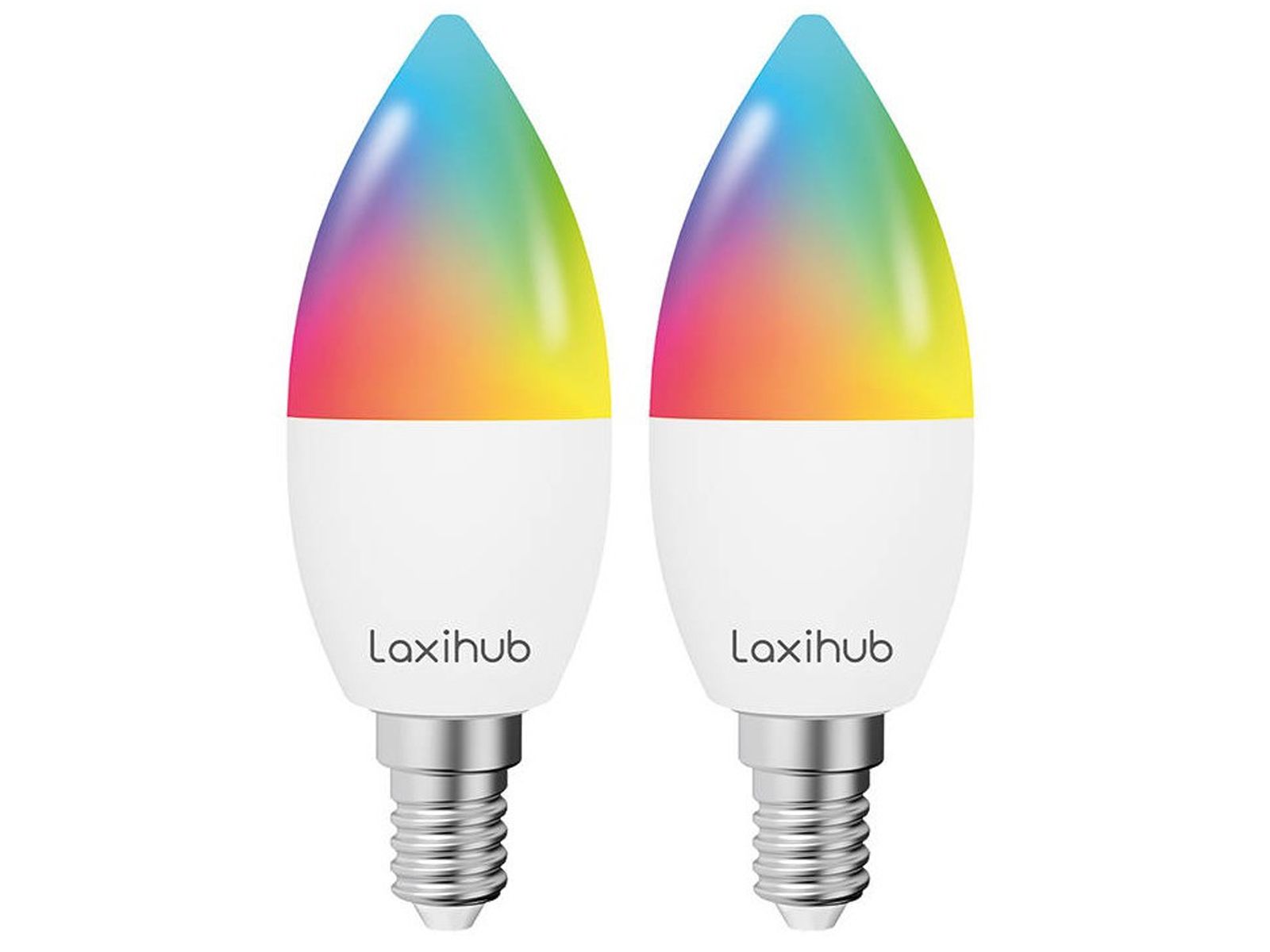 2x-laxihub-smart-lamp-multicolour-rgb-e14