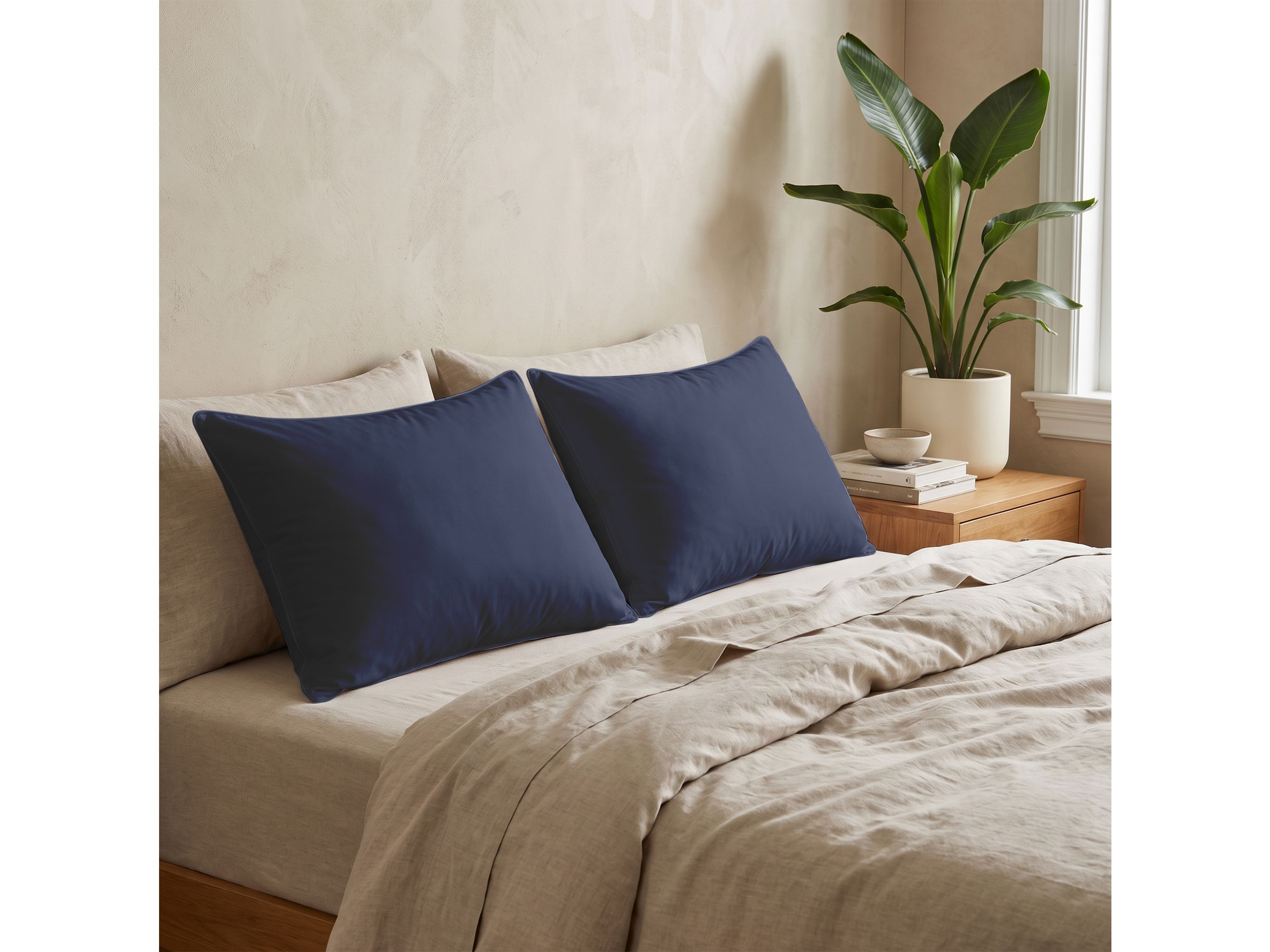 8717752020874-zydante-wasbaar-hoofdkussen-60x70-cm-donkerblauw-product-0