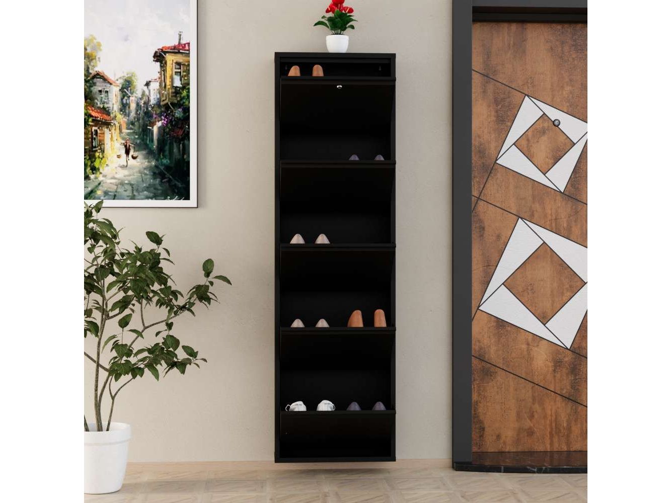 locking-5-lades-metaal-shoe-cabinet-zwart-product-0