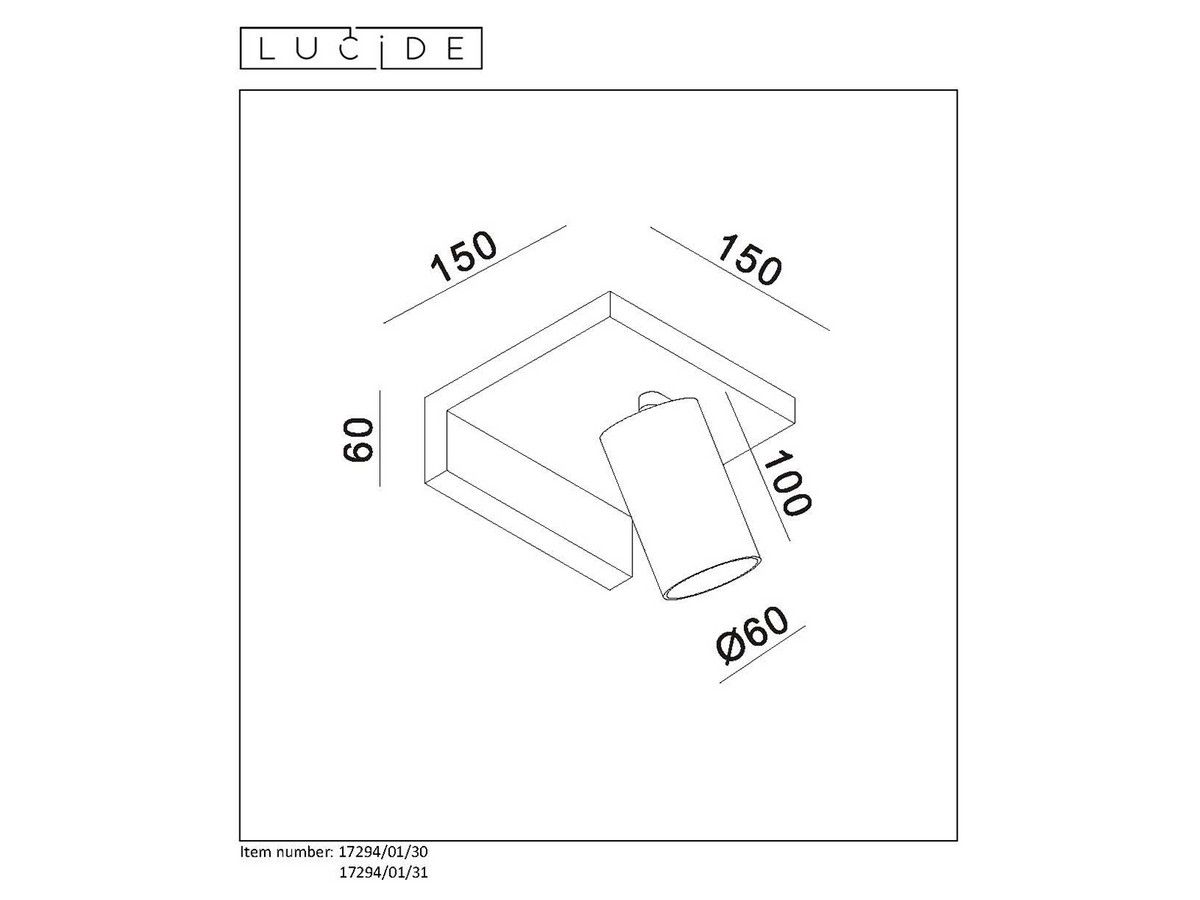 reflektor-led-lucide-blyth-1x-gu10