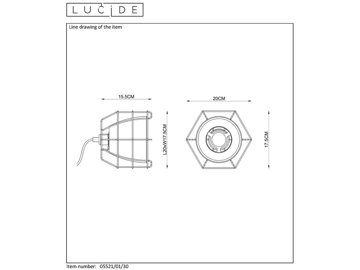 lucide-tafellamp-grid-1x-e14