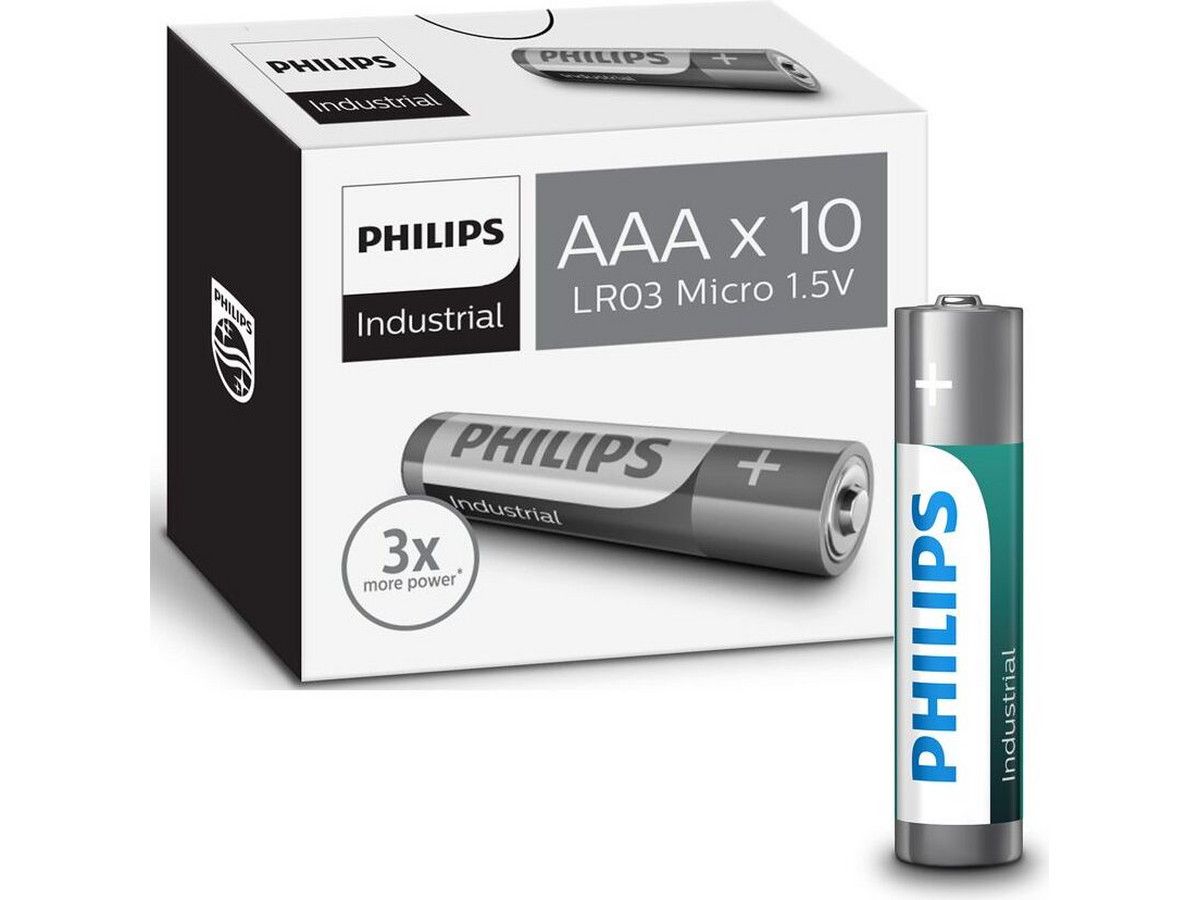 100x-philips-industrial-alkaline-aaalr03