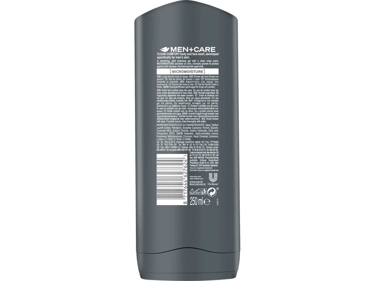 6x-zel-pod-prysznic-dove-clean-comfort-250-ml