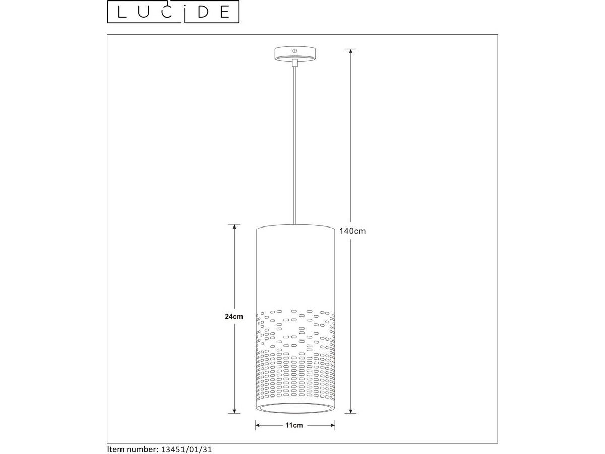 lucide-hanglamp-sinan-1x-e27