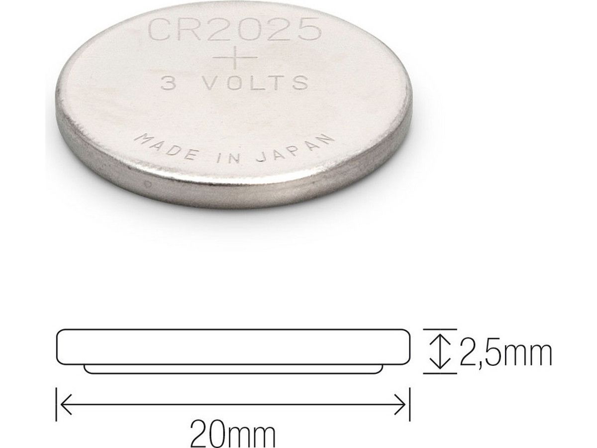 100x-gp-lithium-batterie-cr2025-3-v
