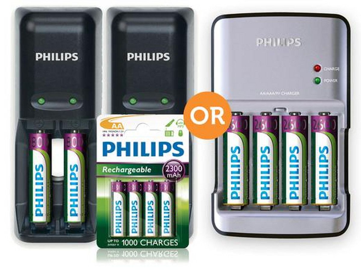 philips-batterijladers-met-batterijen-2-typen