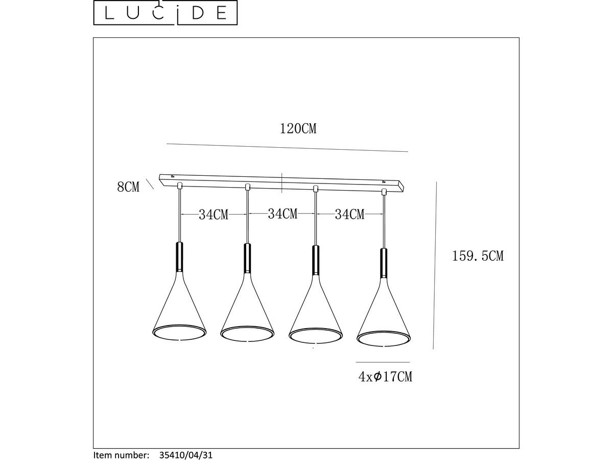 lucide-hanglamp-gipsy-4x-e27