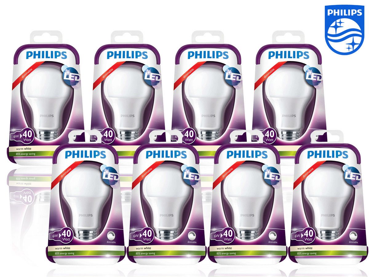 8x-philips-dimbare-led-lampen-6w