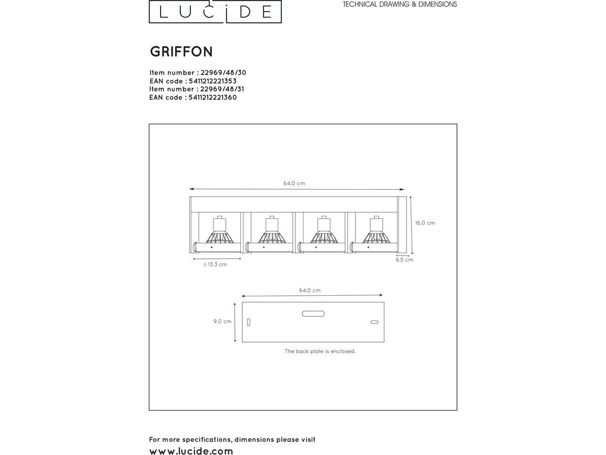 reflektor-sufitowy-lucide-griffon-4x-gu10