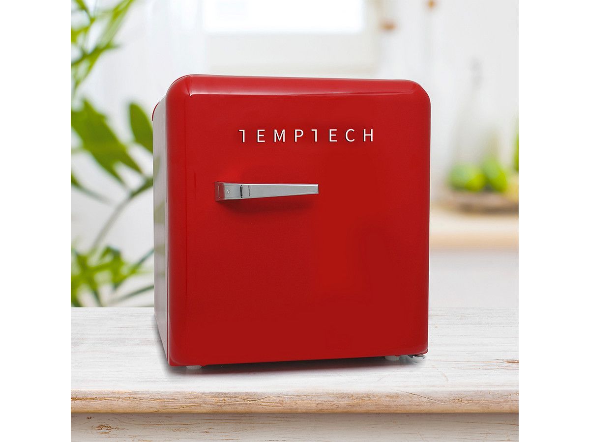 temptech-retro-mini-koelkast-45-l-rood