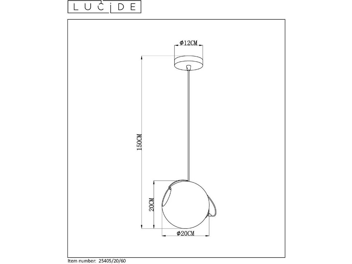 lucide-jazzlynn-hanglamp-20-cm
