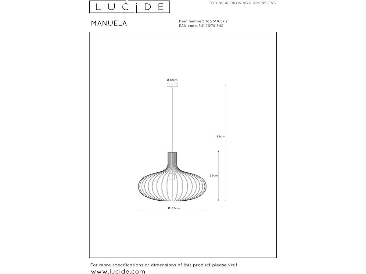 lucide-manuela-hanglamp-65cm