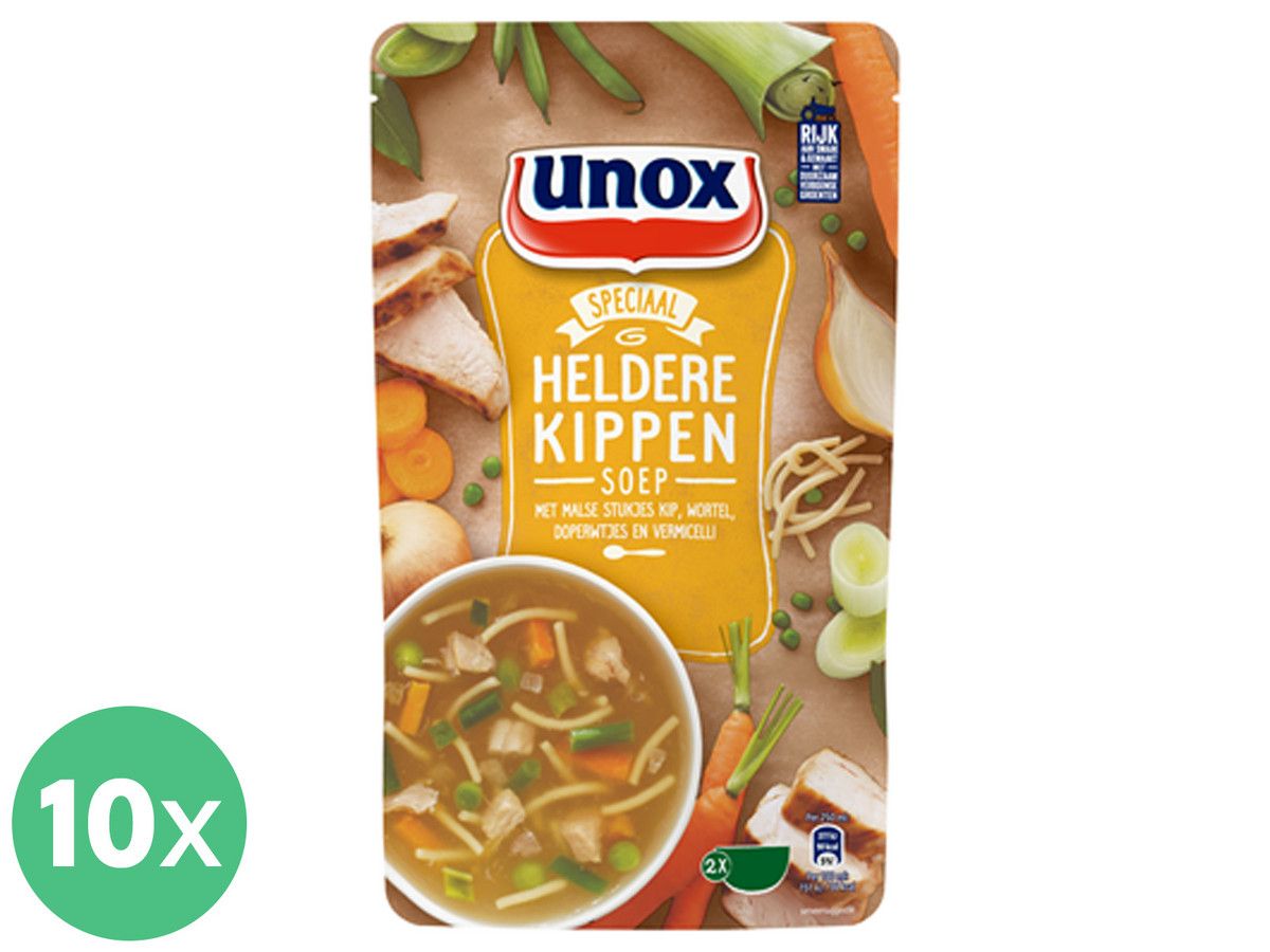 10x-zak-unox-soep-heldere-kippensoep