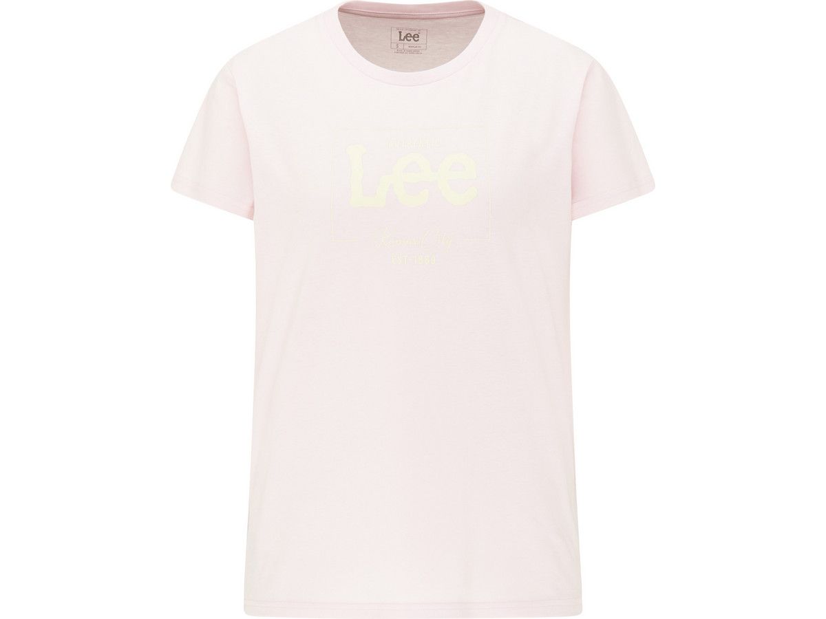 lee-damen-t-shirt-box-logo-rosa