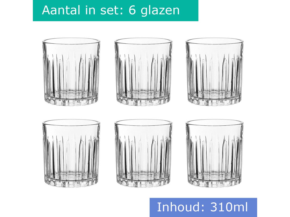 6x-design-waterglas-310-ml