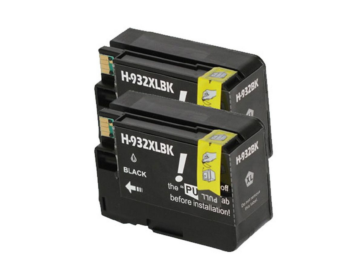 2x-cartridge-voor-hp-932-xl-black