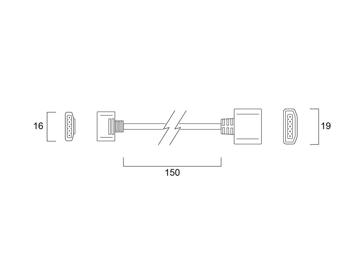 led-connector-150-mm