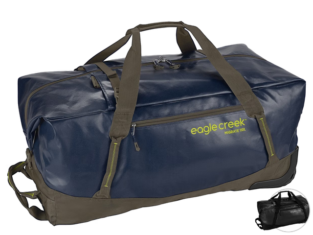 Eagle Creek Migrate Wheeled Duffel | 110 L | Rush Blue